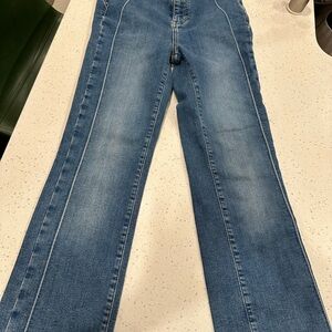 Free People Blue Flare & Wide Leg Jeans